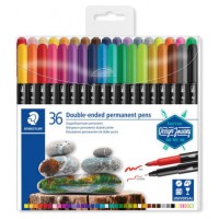 ESTUCHE DE PLÁSTICO CON 36 ROTULADORES, COLORES SURTIDOS STAEDTLER 3187 TB36 (Espera 4 dias)